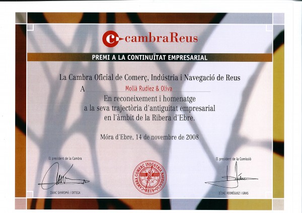 Premi Cambra Reus 2008